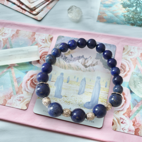 Bracelet en lapis lazuli #2