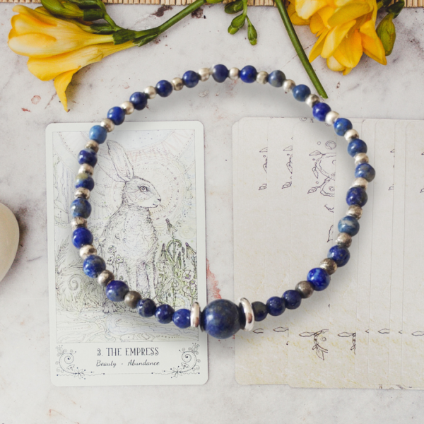 Bracelet en lapis lazuli A3